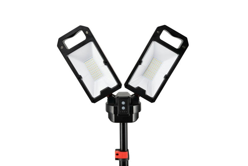 Led Golvstrålkastare Stående Vikbar 5000lm 2*25w