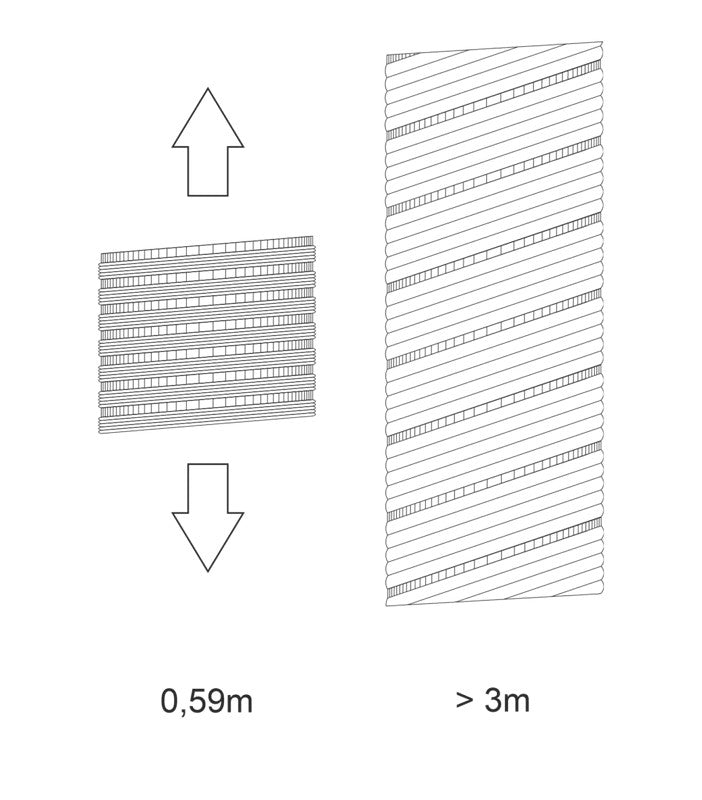 Tuyau flexible en aluminium 140 mm