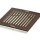 Metal Diagonal Grid In A Frame With A Mesh 14*14cm Brown