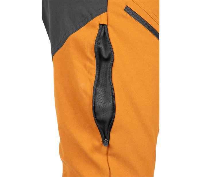 Outdoor 4 Way Stretch Arbetsbyxor Senapsgrå storlek L