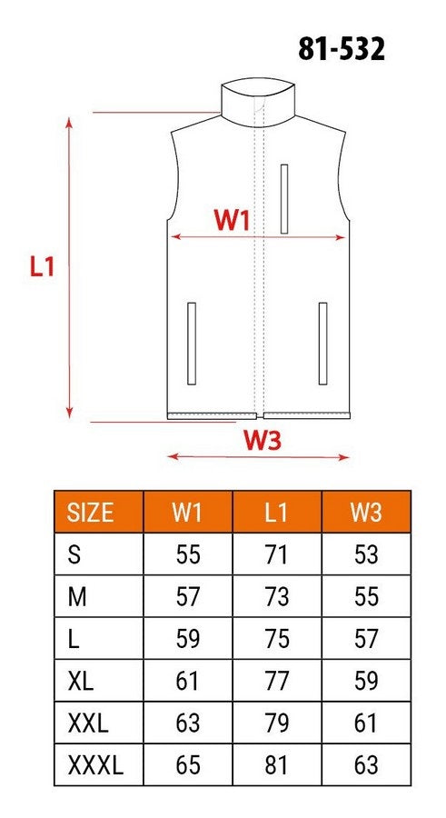 Méid Muinchille Oibre Softshell Xl