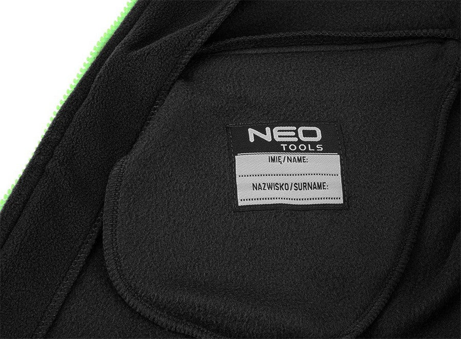 Prémiový pracovní fleece Černá Cordura zesílení Velikost M