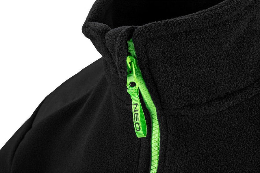 Prémiový pracovní fleece Černá Cordura zesílení Velikost M