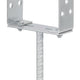 Base de poste ajustable con varilla 60-140