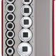 Set prize 12 puncte Mâner pătrat 1/2'' 17 buc