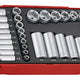 Inch Socket Set Square Shank 1/4'' And 3/8'' 32 Pcs