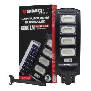 Led-straatlantaarn op zonne-energie 270w 6000k + handvat