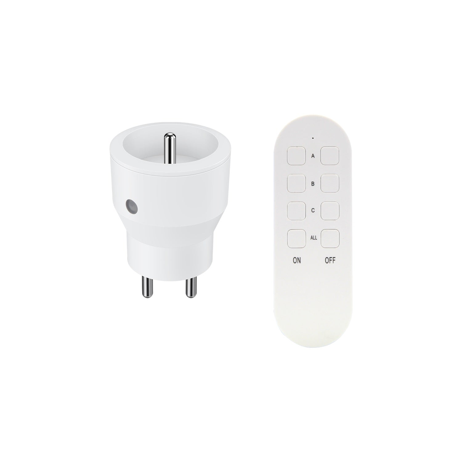 Set Of Wireless Mini Sockets Controlled By Remote Control 1+1