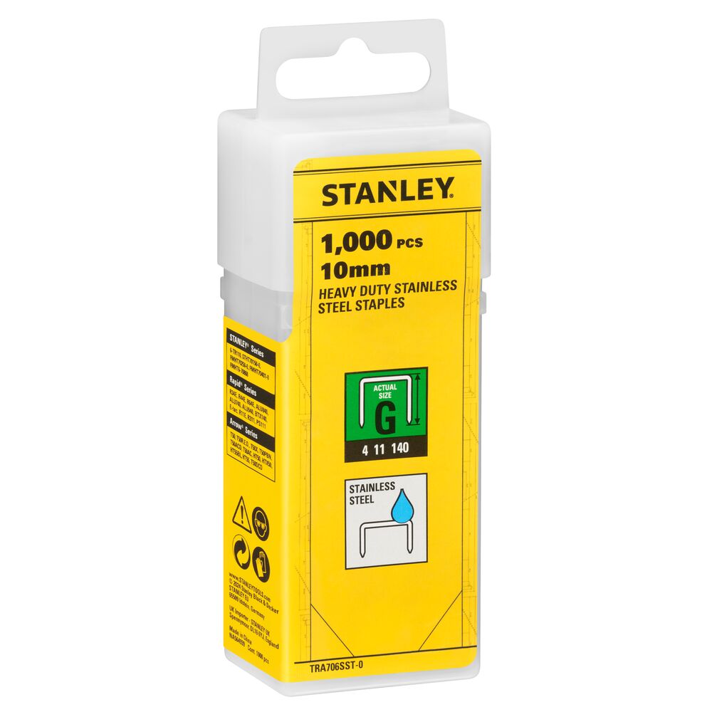 Stainless Steel Staples G 10mm 1000 Pcs