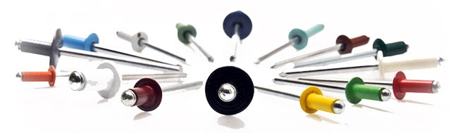 Blindnitte Aluminium-stål 4,8*12mm Ral 9006