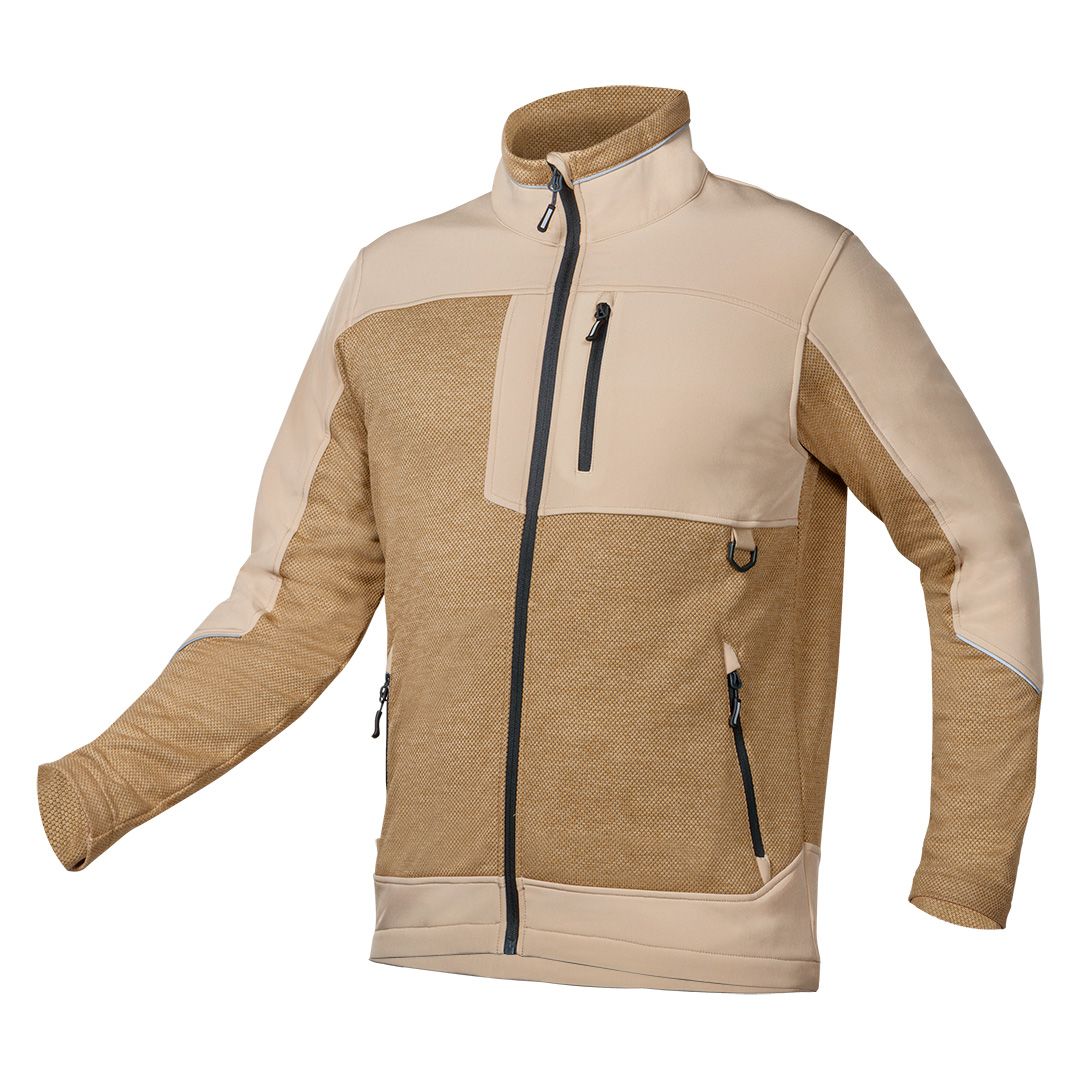 Softshell Outdoor Sweatshirt Beige Größe L