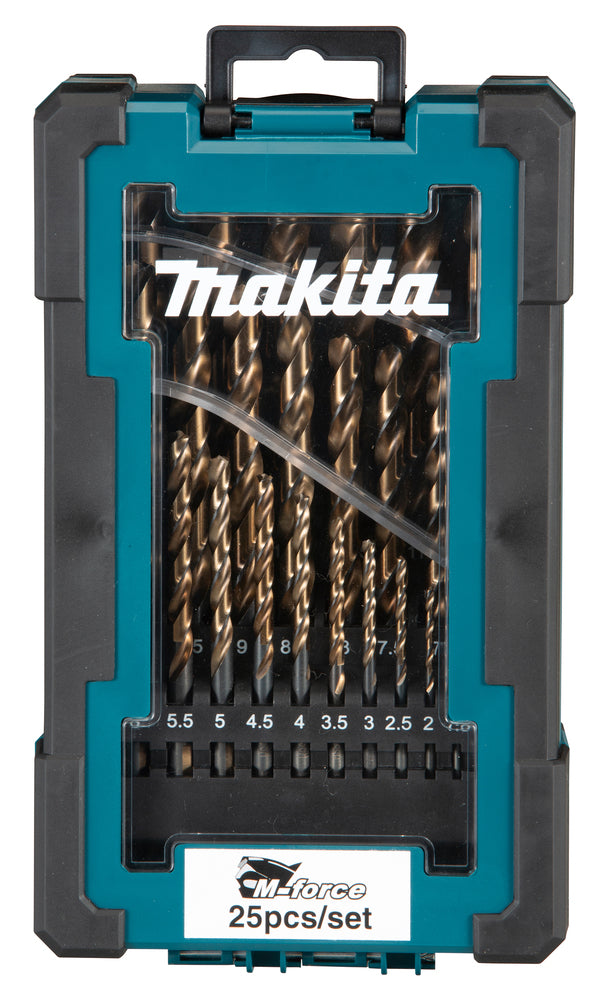 Hss Titanium M-force Borrset För Metall 1,0-13mm 25 St.
