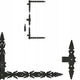 Forged Retro Hinge 400x300 Set - 2 Pcs.