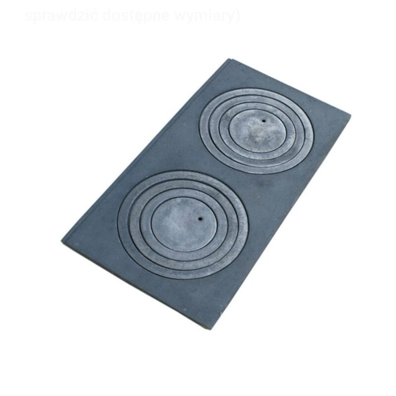 Placa de ferro fundido com 2 furos 68*32cm