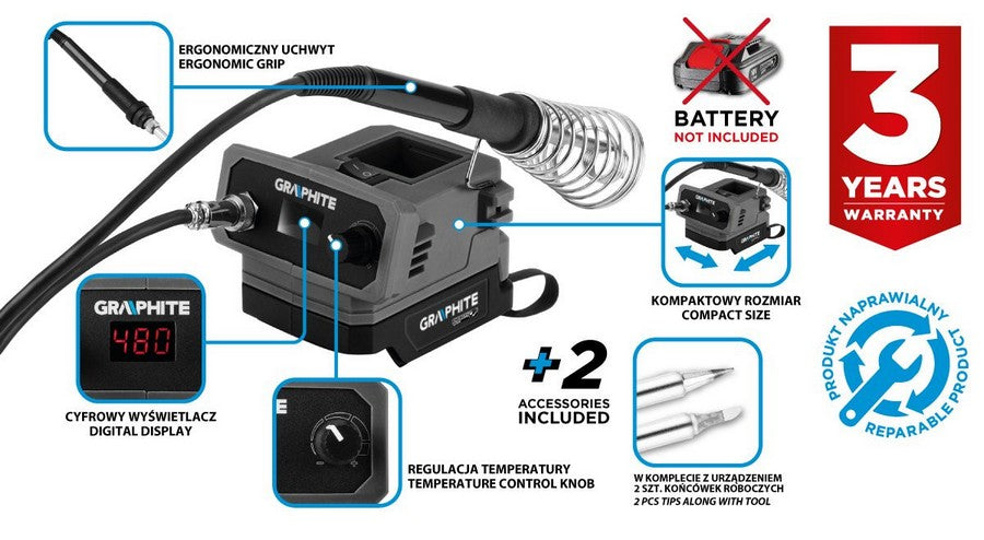 Energy+ 18v Soldering Station Without Battery.
