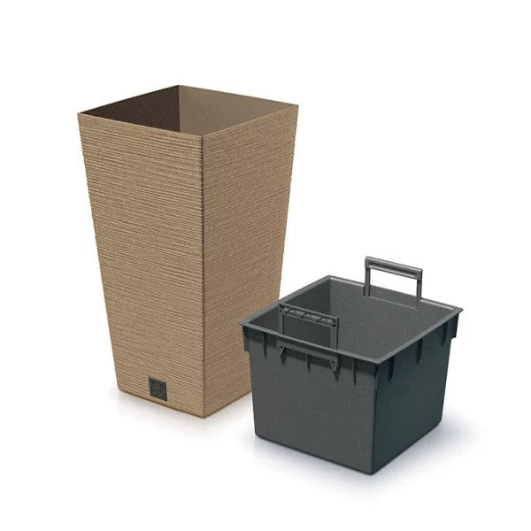 Furu Square Eco Wood Blumentopf - Naturo Fsc Mix