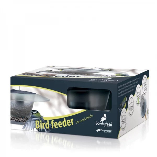 Prosperplast Birdyfeed Runder Vogelfutterspender – Anthrazit