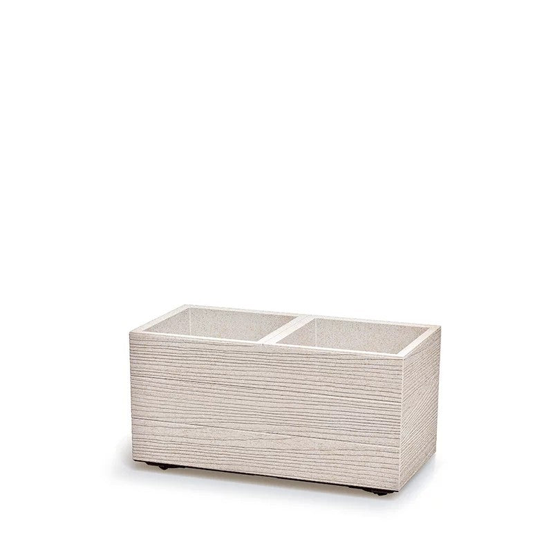 Madera Case Öko-Holz-Blumentopf – Weißer FSC-Mix