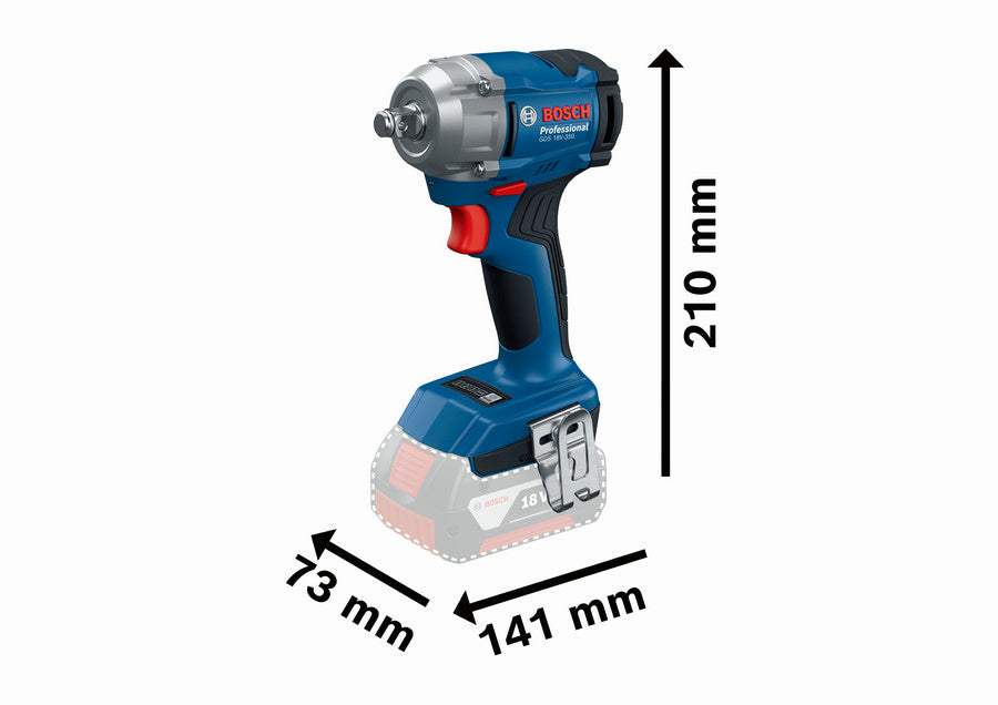 Cheie de impact fără acumulator 1/2'' Gds 18v-350 0*ah