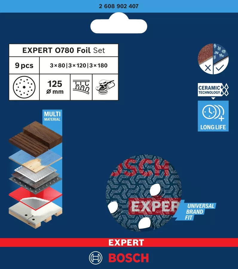 Schleifscheibe Folia Expert O780 125mm 9Stk
