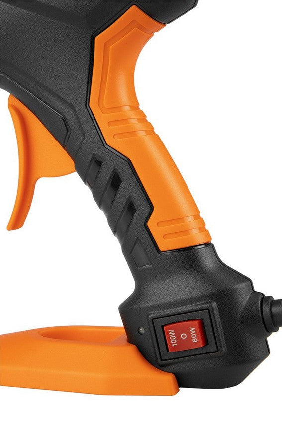 11-mm-Klebepistole 60/100 W + 12 Kartuschen + 3 Fingerschutz