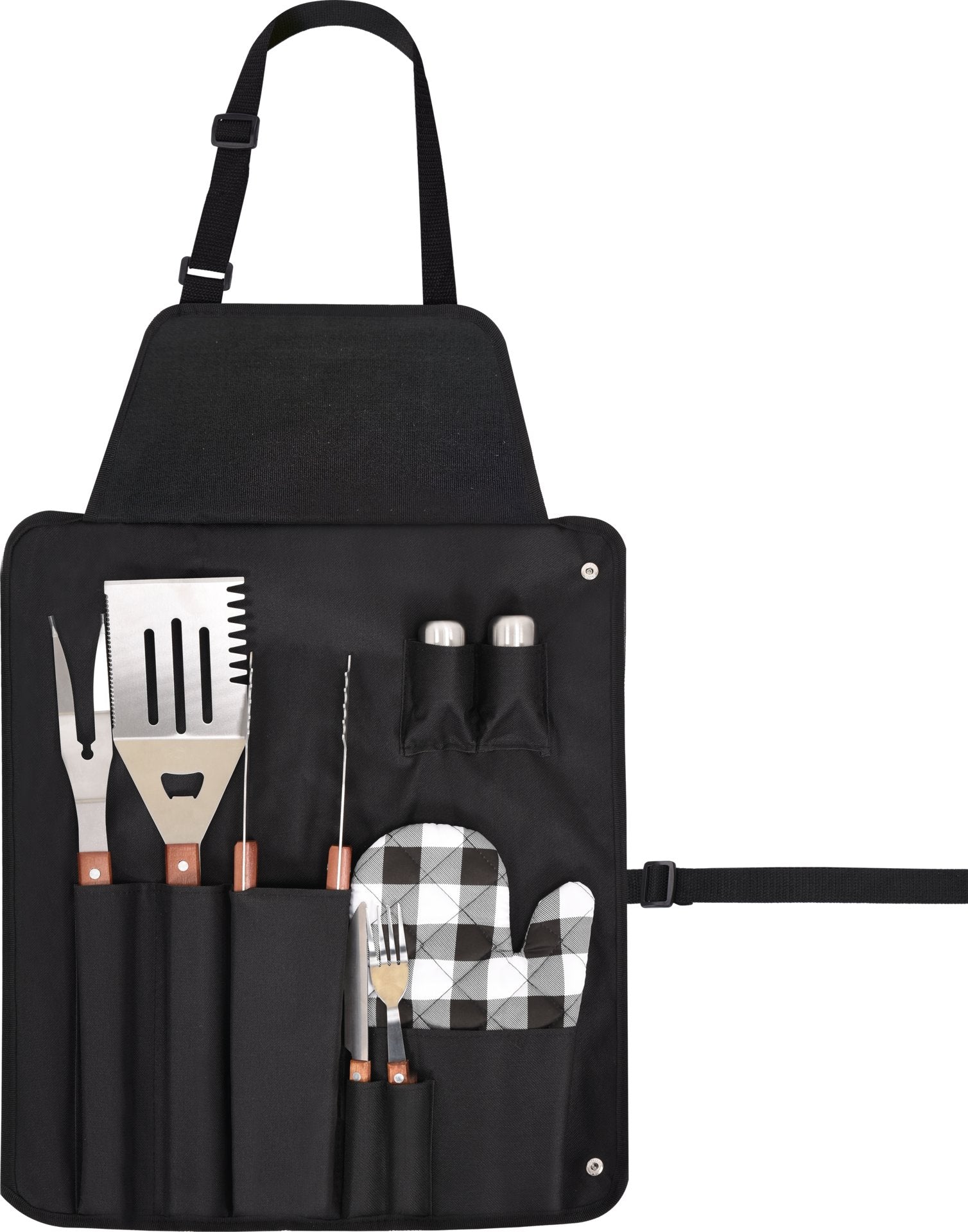 Delantal Barbacoa Con Accesorios 8 Piezas
