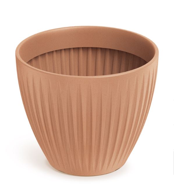 Runder Blumentopf Latia – Terrakotta