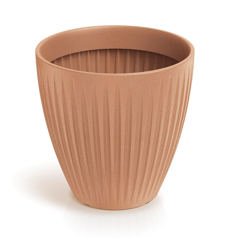 Latia Runder mittelgroßer Blumentopf – Terrakotta