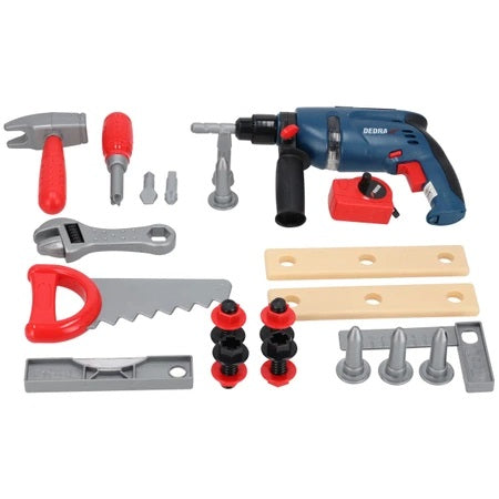 Toy Drill With Accessories In A Case