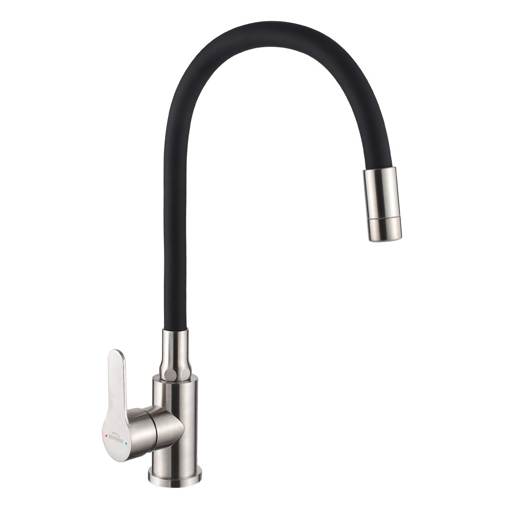 Ksianti Inox Sink Tap With Movement 2f Spout In/black
