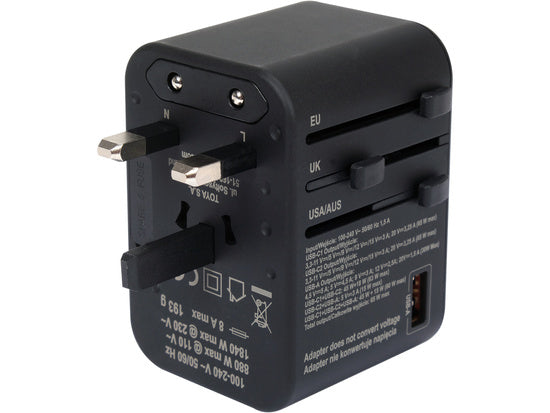 Univerzálny cestovný adaptér Usb-c Pd 65w