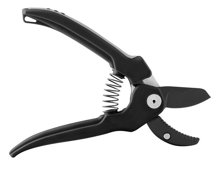 Amboss-Gartenschere, 185 mm Reichweite, bis zu 15 mm verstellbarer Abstand