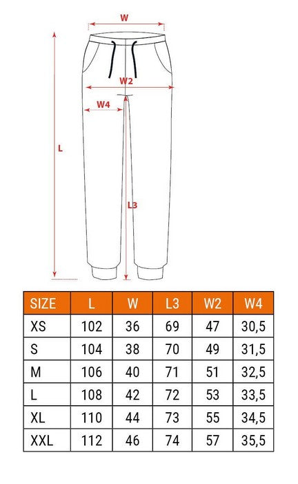 Glas Outdoor Bríste Oibre Jogger Méid Xl