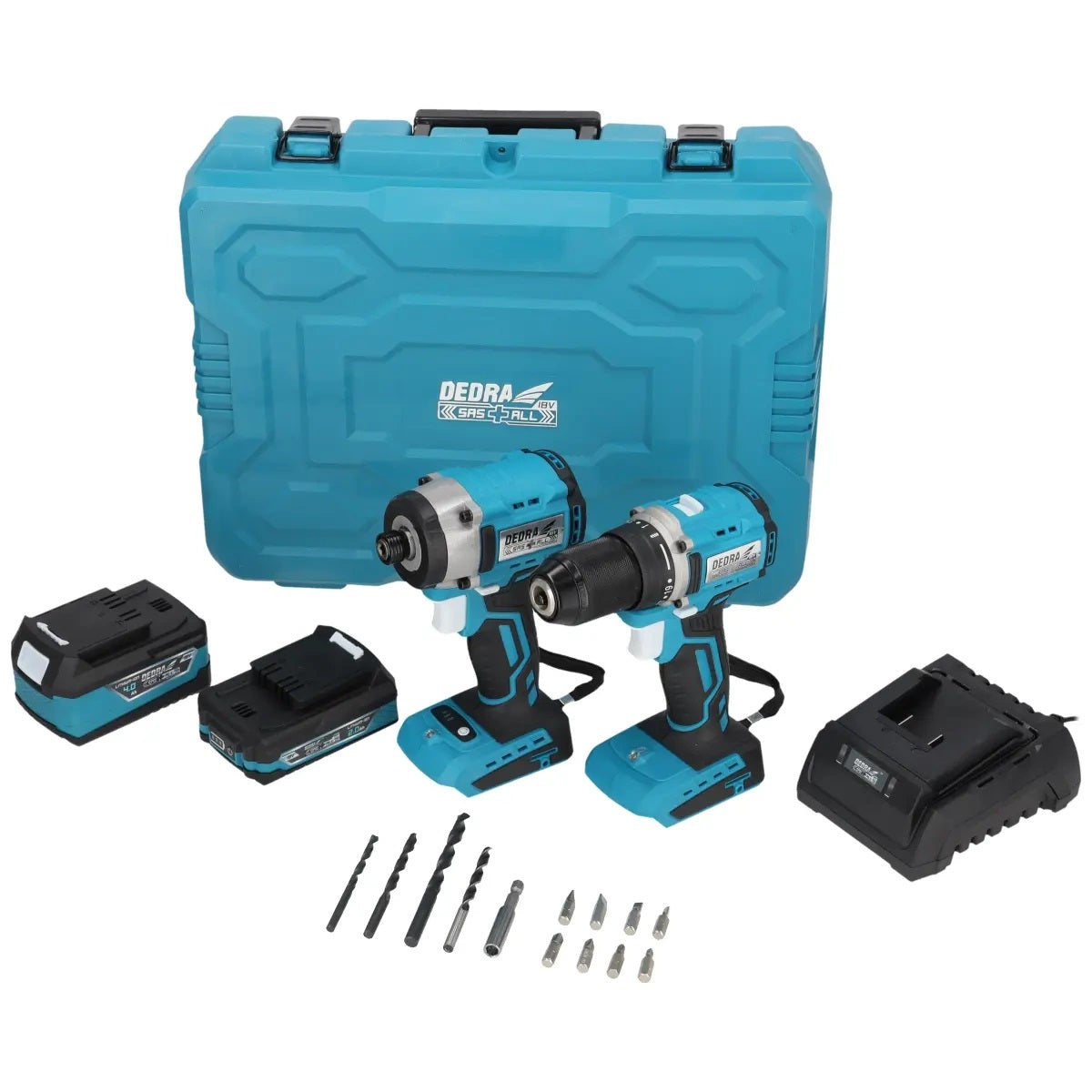 Battery Tool Kit Ded7143+ded7144 1*2.0ah 1*4.0ah Sas+