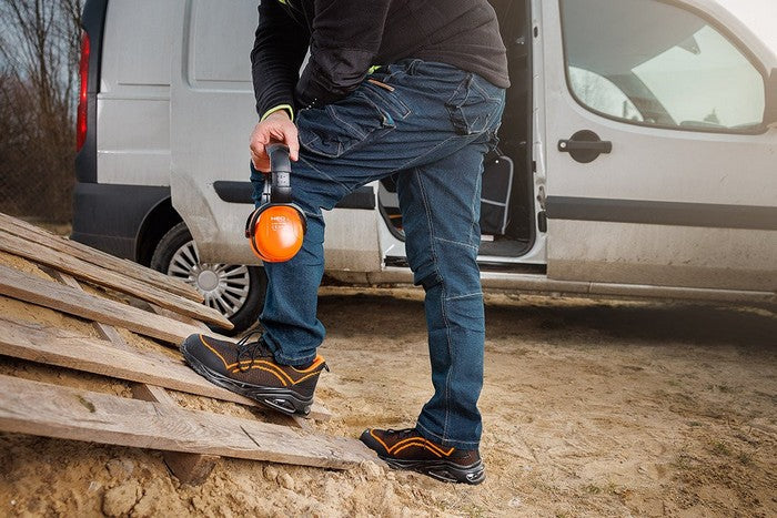 Pracovní obuv S1 Sr Steel Lifting Orange Velikost 42