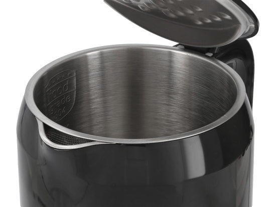 Wasserkocher 1,7 l, Temperaturregulierung, Schwarz