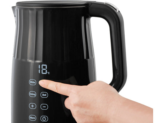 Vattenkokare 1,7l Temperaturreglering Svart