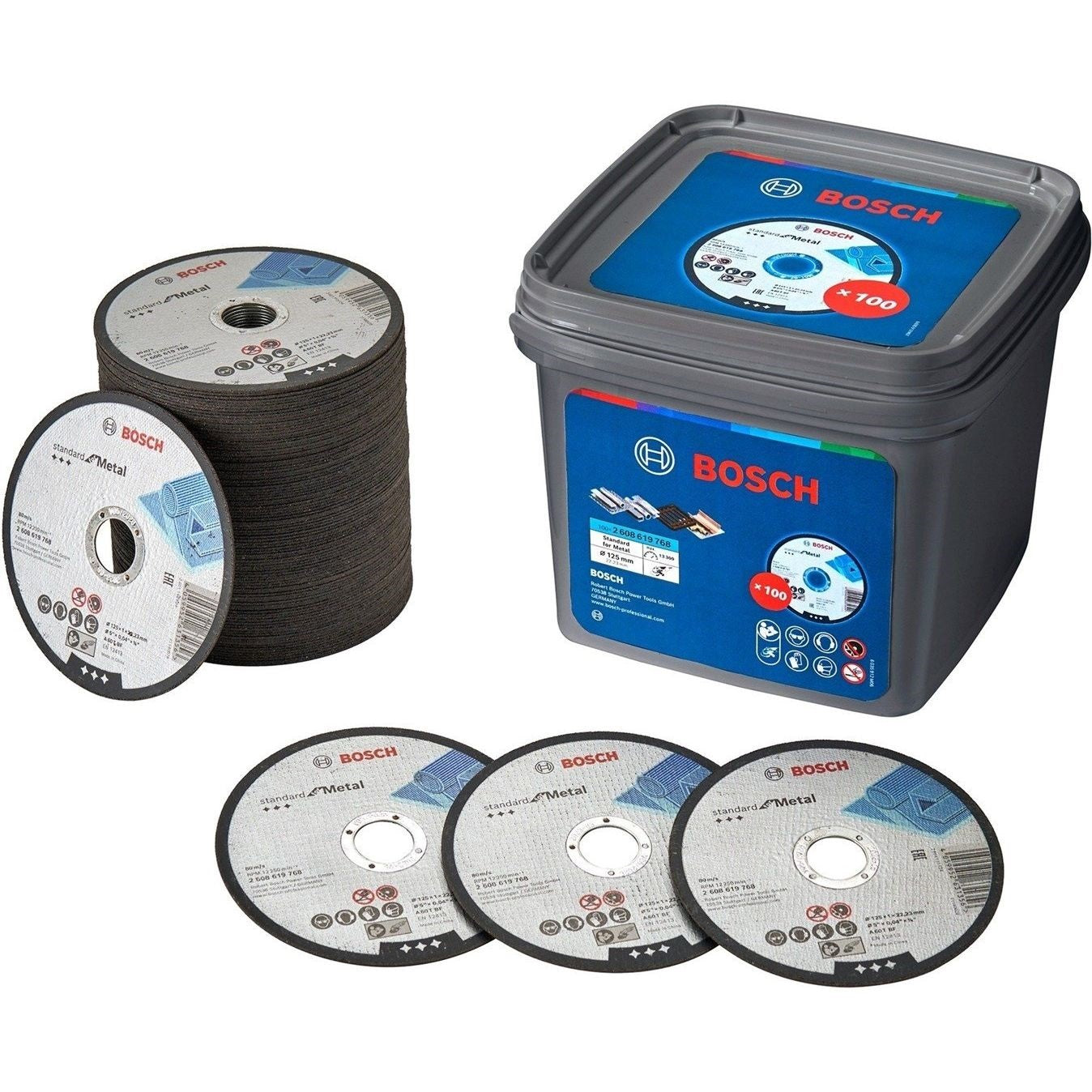 Disc Plat 125*1.0*22 Pentru Metal 100 Buc Intr-un Container