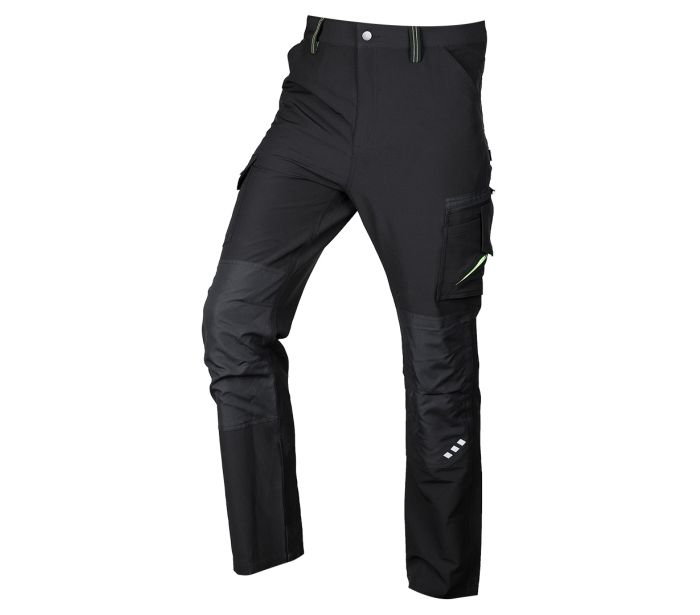 Mix&Match Arbeitshose in Schwarz und Grün, Größe M.