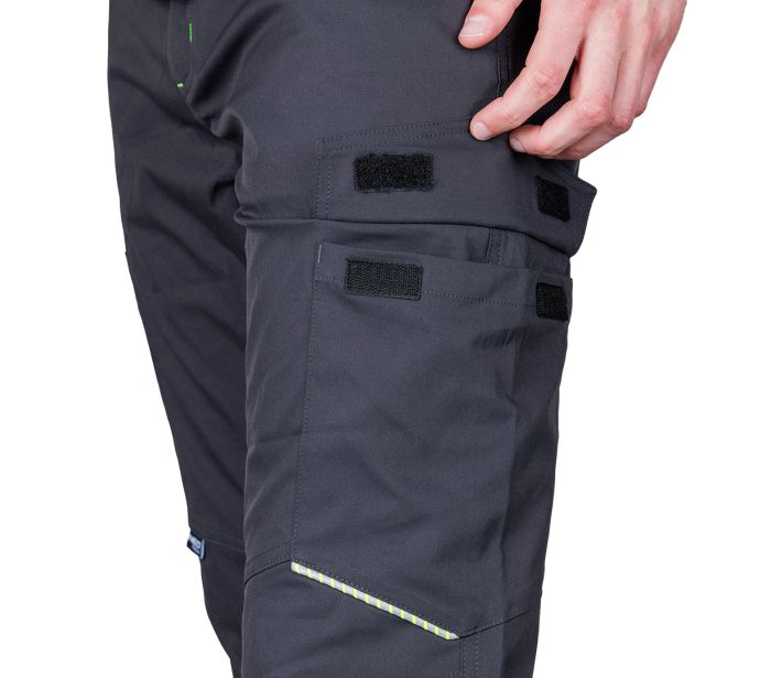 Mix&match Stretch Grå Arbetsbyxor Storlek Xl