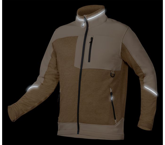 Softshell Outdoor Sweatshirt Beige Maat XXL