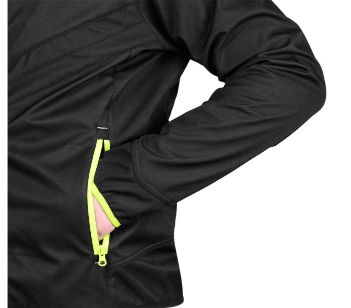 Mix&match softshellová bunda čierna a žltá Veľkosť Xl