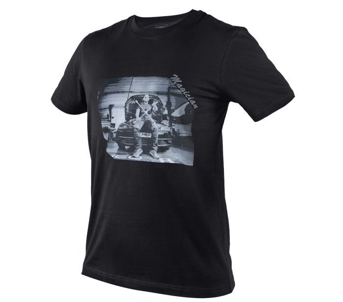 Mekaniskt tryck T-shirt storlek M