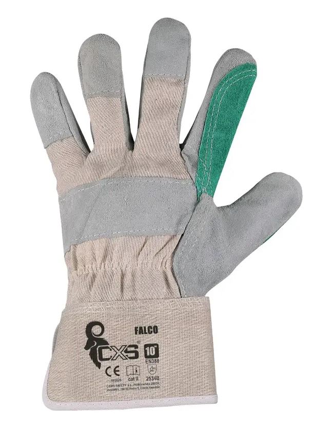 Cxs Falco Split Leather Reinforced Gloves Size 10