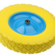 Full Foam Wheel Cube Tread 400mm 400mpk + Axel 12mm