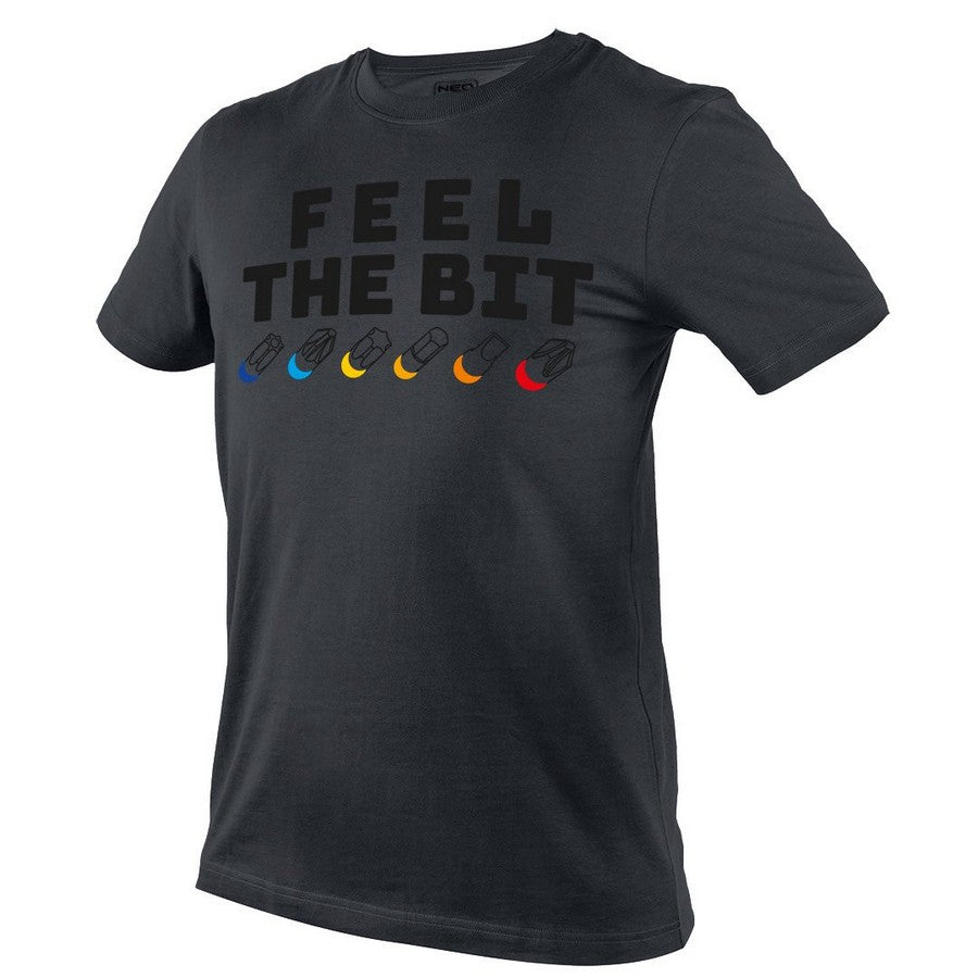 Feel The Bit Print T-shirt storlek M