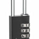 Lucchetto ad Arco con Combinazione in Alluminio 3 Dischi Kas S20 Nero