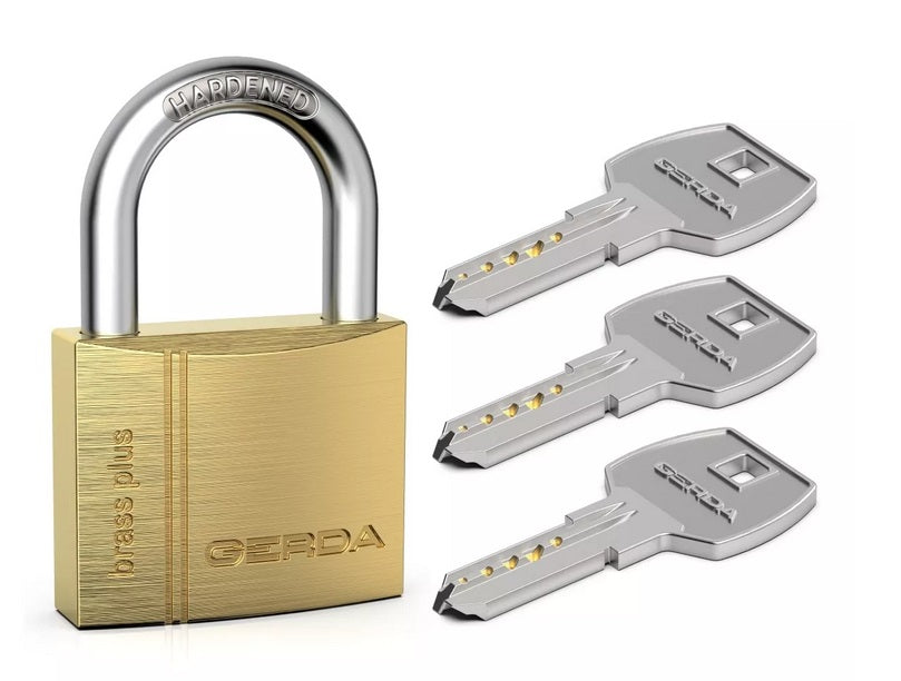 Cadenas à anse en laiton Kmkn S40, clé symétrique percée