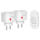 Set Of Wireless Mini Sockets Controlled By Remote Control 2+1