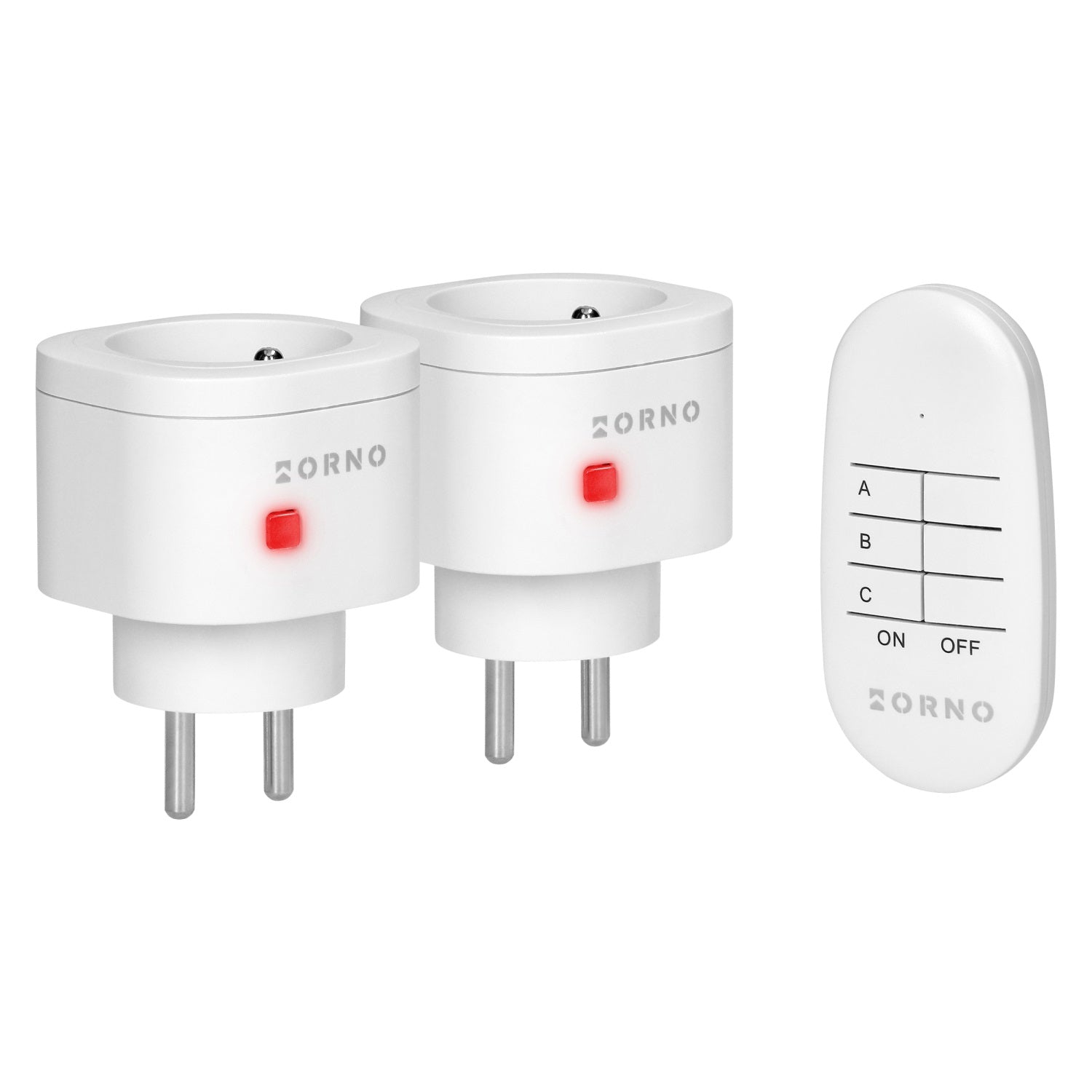 Set Of Wireless Mini Sockets Controlled By Remote Control 2+1